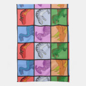 Linge De Cuisine Carrés dinosaures (Vertical)