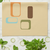 Linge De Cuisine Carrés géométriques modernes de la moitié du (Plié)