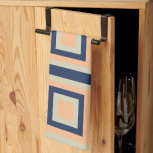 Linge De Cuisine Carrés géométriques Motif géométrique