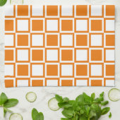 Linge De Cuisine Carrés Orange Bold Mod (Plié)