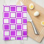 Linge De Cuisine Carrés Purple Bold Mod (Quart Plié)