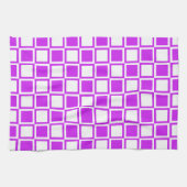 Linge De Cuisine Carrés Purple Bold Mod (Horizontal)