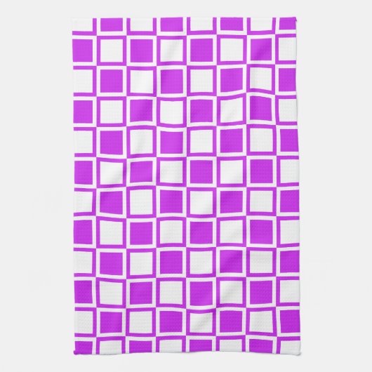 Linge De Cuisine Carrés Purple Bold Mod (Vertical)