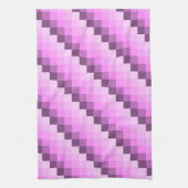 Linge De Cuisine Carrés rose et violet (Vertical)