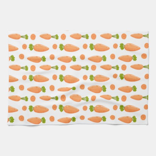 Linge De Cuisine Carrot and slice pattern (Horizontal)