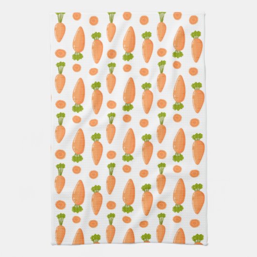 Linge De Cuisine Carrot and slice pattern (Vertical)
