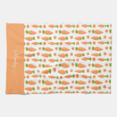 Linge De Cuisine Carrot and slice pattern (Horizontal)