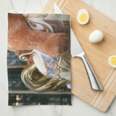 Linge De Cuisine Carrousel avec ours en peluche (Quart Plié)