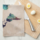 Linge De Cuisine carte 10 du monde (Quart Plié)