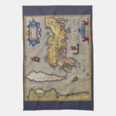 Linge De Cuisine Carte antique du Japon par Mercator et Hondius (Vertical)