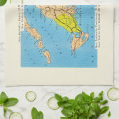 Linge De Cuisine Carte automobile de Martha's Vineyard Island (Plié)