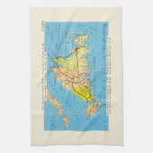 Linge De Cuisine Carte automobile de Martha's Vineyard Island (Vertical)