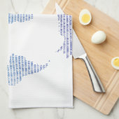 Linge De Cuisine Carte binaire (Quart Plié)