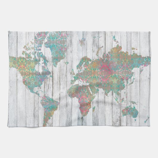 Linge De Cuisine Carte Boho II (Horizontal)