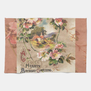 Linge De Cuisine Carte d'anniversaire vintage