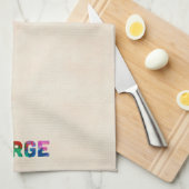 Linge De Cuisine Carte d'aquarelle de la Norvège (Quart Plié)