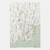 Linge De Cuisine Carte de code postal de San Diego (Vertical)