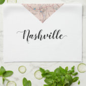 Linge De Cuisine Carte de coeur de Nashville (Plié)