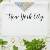 Linge De Cuisine Carte de coeur de New York City (Plié)