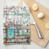 Linge De Cuisine Carte de cru de BALTIMORE (Quart Plié)