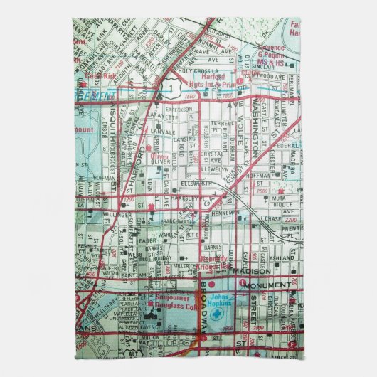 Linge De Cuisine Carte de cru de BALTIMORE (Vertical)