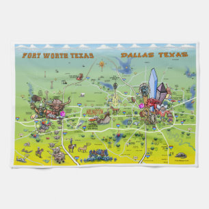 Linge De Cuisine Carte de Dallas Fort Worth