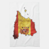 Linge De Cuisine Carte de drapeau de l'Espagne (Vertical)