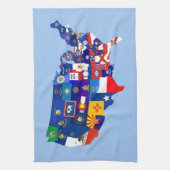 Linge De Cuisine carte de drapeau de république des Etats-Unis (Vertical)