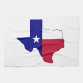 Linge De Cuisine Carte de drapeau du Texas (Horizontal)