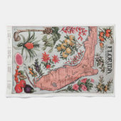 Linge De Cuisine Carte de Floride vintage (Horizontal)
