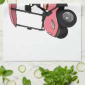 Linge De Cuisine Carte de golf / dessin animé en voiturette de golf (Plié)