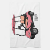 Linge De Cuisine Carte de golf / dessin animé en voiturette de golf (Vertical)