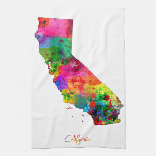 Linge De Cuisine Carte de la Californie