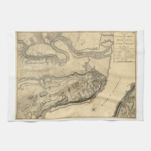 Linge De Cuisine Carte de la province du Québec Canada (1776)
