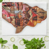 Linge De Cuisine Carte de l'Afrique : Célébrer la saison avec la cu (Plié)