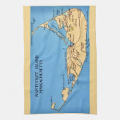 Linge De Cuisine Carte de l'île de Nantucket (Vertical)