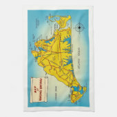 Linge De Cuisine Carte de Martha's Vineyard (Vertical)