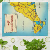 Linge De Cuisine Carte de Martha's Vineyard (Plié)