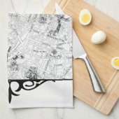 Linge De Cuisine Carte de Paris (Quart Plié)