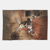 Linge De Cuisine Carte de pirate (Horizontal)