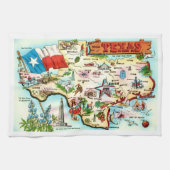 Linge De Cuisine Carte de Texas Salutation (Horizontal)
