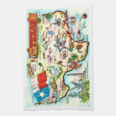 Linge De Cuisine Carte de Texas Salutation (Vertical)