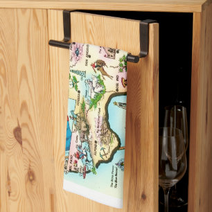 Linge De Cuisine Carte de Texas Salutation