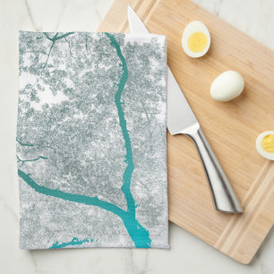 Linge De Cuisine Carte des arbres 3