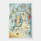 Linge De Cuisine Carte du Cap Cod MA  (Vertical)