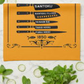 Linge De Cuisine Carte du couteau de filtration de poisson de cuisi (Plié)