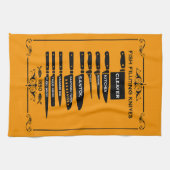 Linge De Cuisine Carte du couteau de filtration de poisson de cuisi (Horizontal)