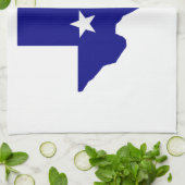 Linge De Cuisine Carte du drapeau du Texas (Plié)