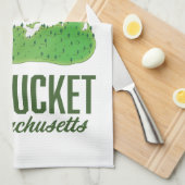 Linge De Cuisine Carte du Massachusetts de Nantucket (Quart Plié)