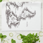 Linge De Cuisine Carte du monde (Plié)